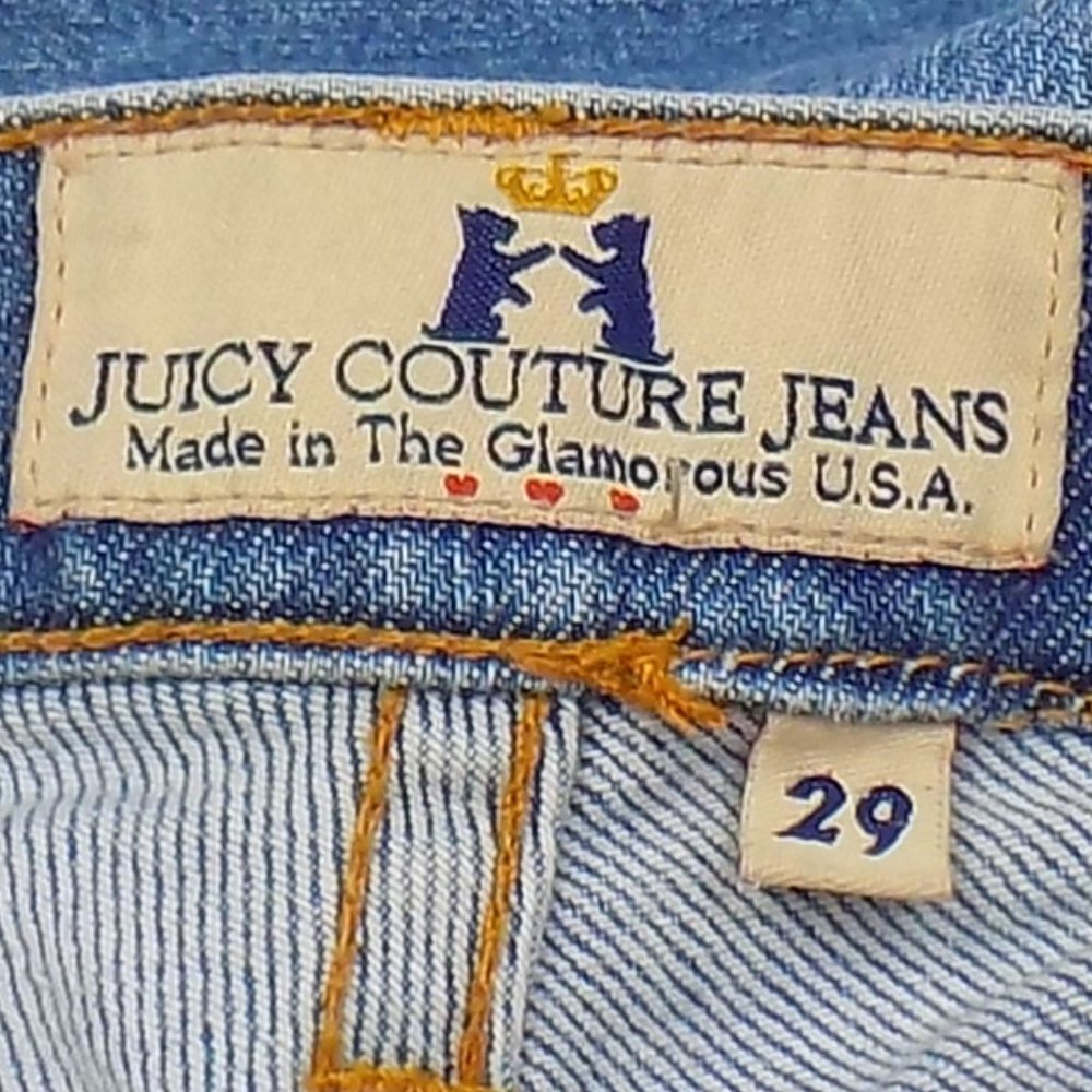 Vintage Juicy Couture Denim Capri Jeans Size 29 - Picture 9 of 13